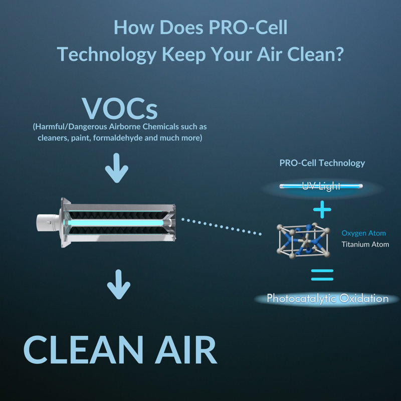 Haven Plus White HVAC Air Purifier with Carbon Filter