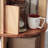 Burlywood Modern Solid wood Rotating Bookshelf