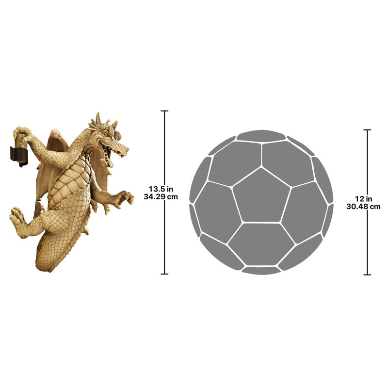 Sculpture murale Dread the Dangling Dragon