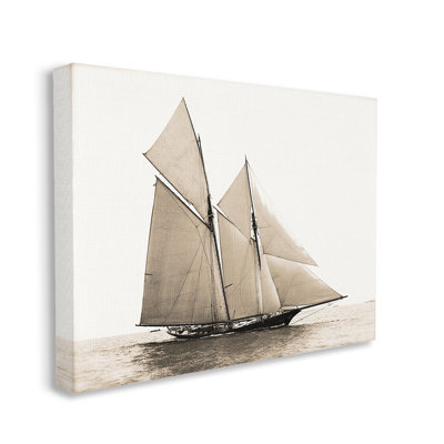 Art mural rétro sur toile de bateau maritime par Graffitee Studios