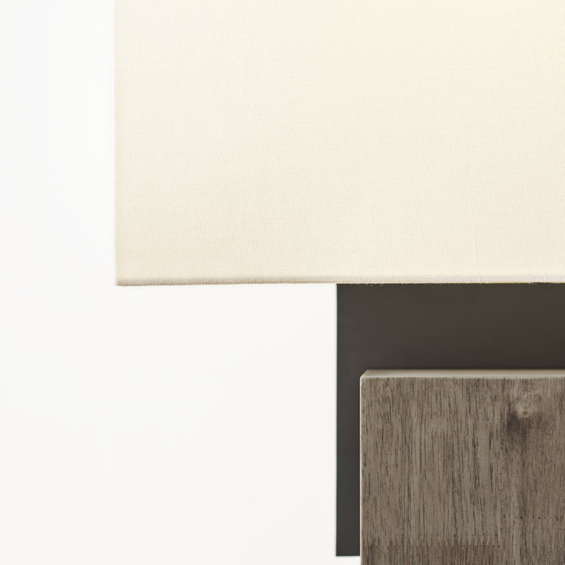 Slab Table Lamp, Nightshade Black, 18" H x 16" W x 10.5" D