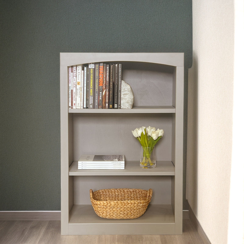 Bibliothèque classique Ossy, Gris orage, (3 tablettes) H 36 po x l 24 po x P 12 po
