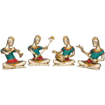 Set Of Four Musician Ladies