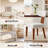 Mid Century Linen Modern Upholstered Dining Chairs Set of 2 With Wood Legs,Linen Beige-1861510221