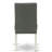 5 Piece Modern Dining Table Set Includes a Round Kitchen Table and 4 Gray Linen Fabric Upholstered Parson Chairs, 42x42 Inch, Linen White-52876162-52876163-104310634