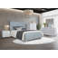 Lit tissé sahir en bleu sarcelle clair et gris-99277490