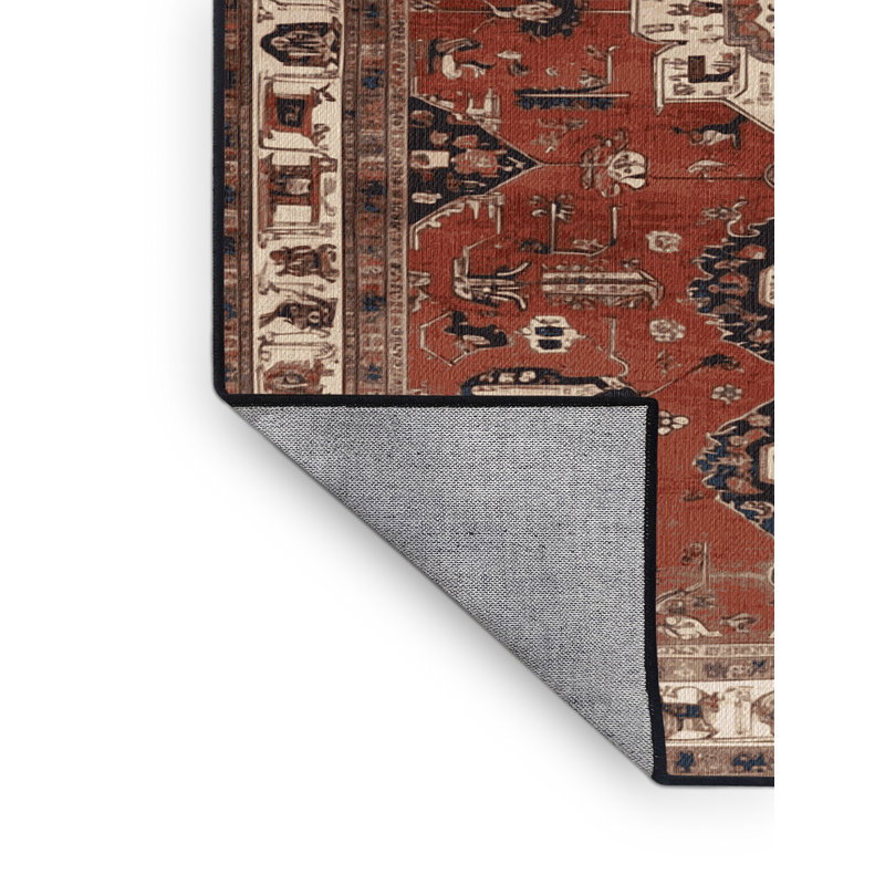 Tapis brun lavable à la machine, Tapis de couloir 2 pi x 5 pi