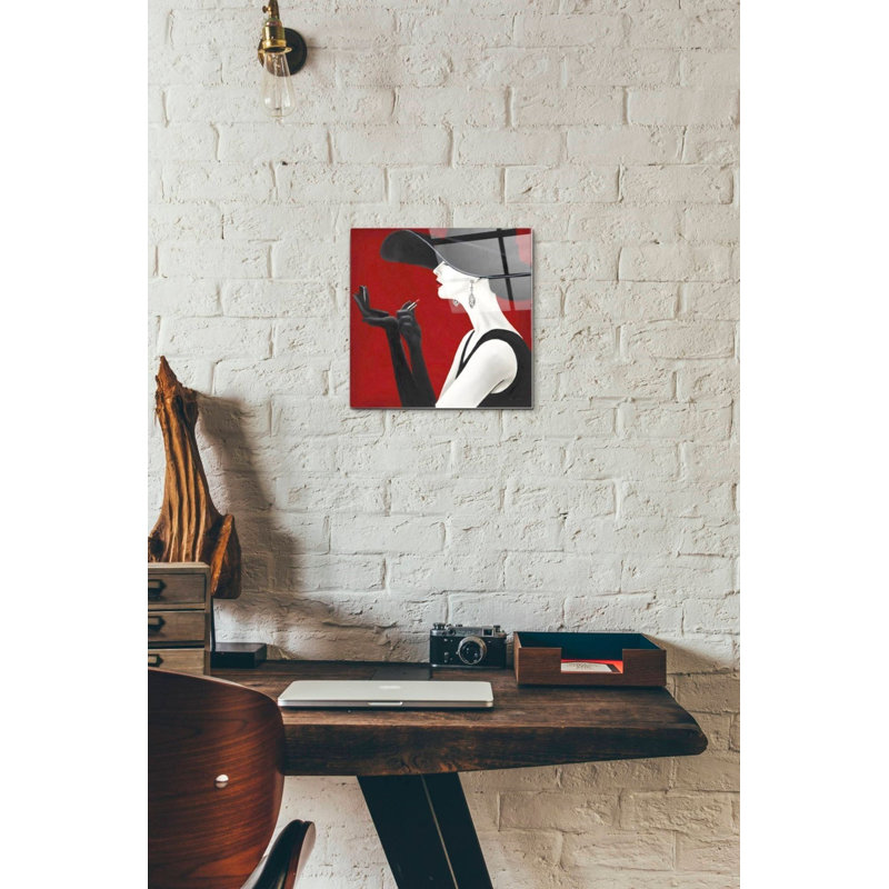 «Haute Chapeau Rouge II» par Marco Fabiano, art mural en verre acrylique