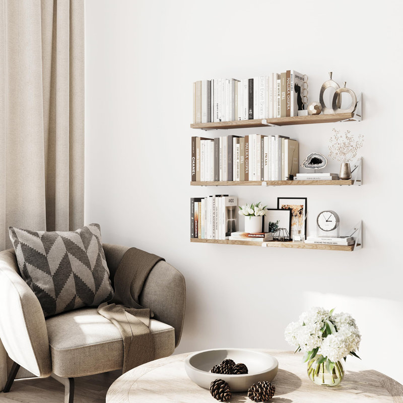 Rossbach Floating Shelf, Natural White