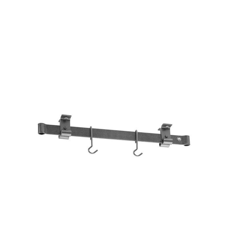 Handcrafted Low Ceiling Bar Hammered Steel, 5.5" H x 24" W x 2" D