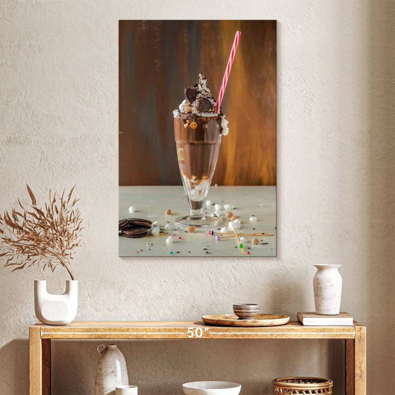 Yarlin Chocolate Cookie Milkshake, 39" H x 26" W