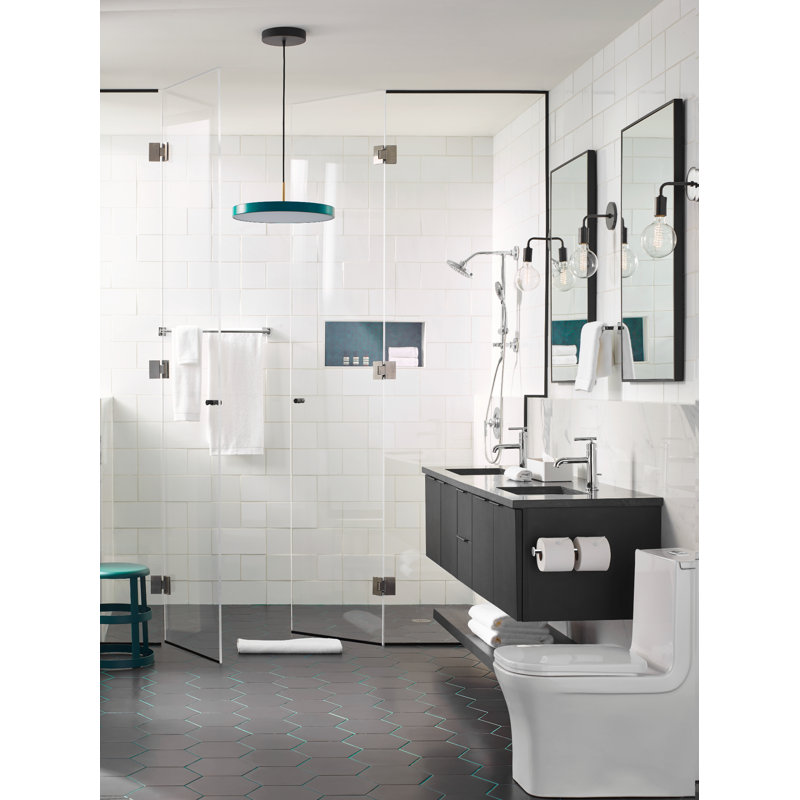 Porte-serviettes mural 9 po Triva, Chrome