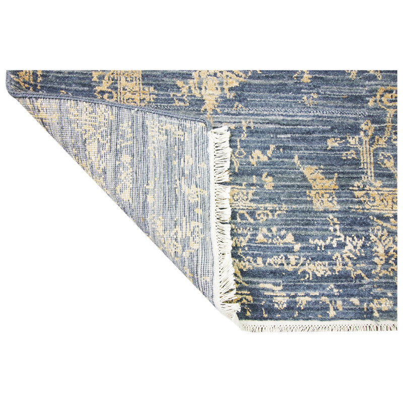Oriental Area Rug in Gold, Rectangle 6' x 9'
