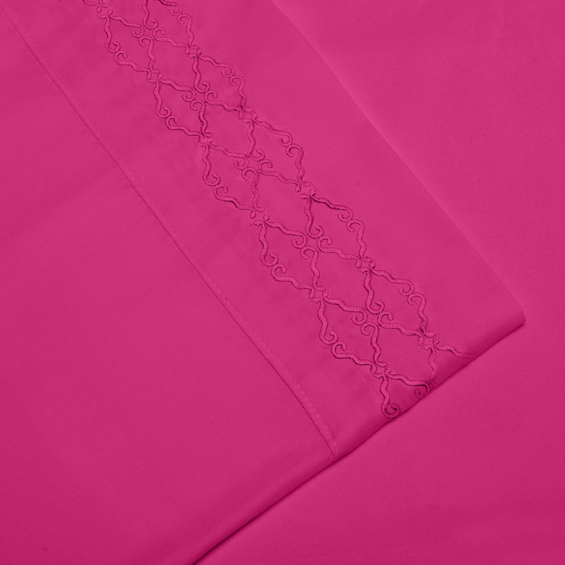 Microfiber Sheet Set, Hot Pink, Full