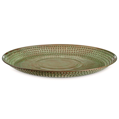 Latoniah Copper Pedestal Birdbath