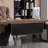 Tan+Black Rectangular Solid Wood+Iron desks-108304472-108304474