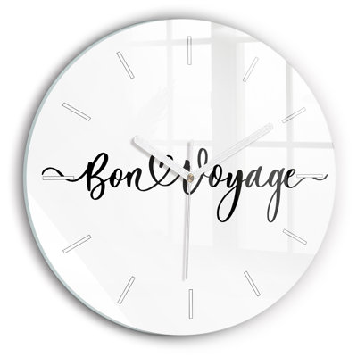 Glass Wall Clock