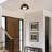 11.8" Modern Dome Flush Mount with Glass Globe Shade