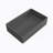 19.68'' Concrete Vessel Rectangular Modern Dark Gray With Patterns Bathroom Sink-126237349