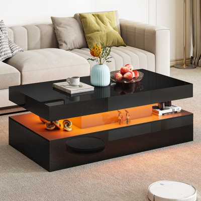 Wade Logan® Bhhatu High Gloss Led Coffee Table