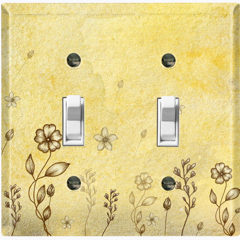 Nature Themed 2 - Gang Toggle Light Switch Standard Wall Plate