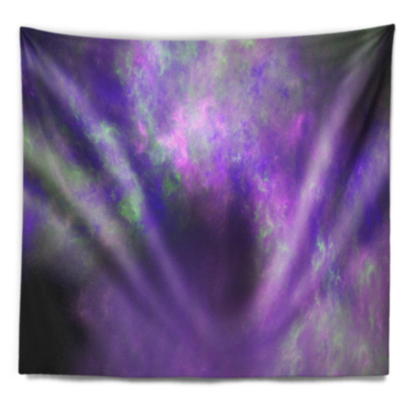 Tapisserie bleu ciel starry abstract perfect light, H 32 po x l 39 po