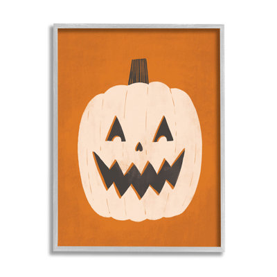 " Happy Jack-o-Lantern Halloween Pumpkin " by Loni Harris Painting Print
