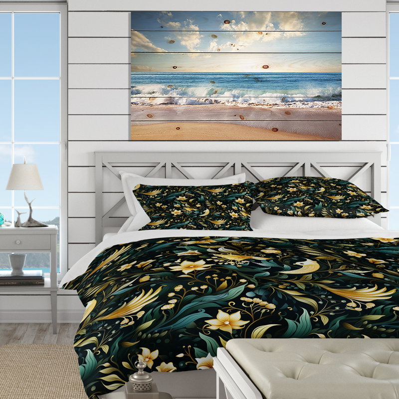 Ensemble de housse de couette Oceanic, Housse de couette pour très grand lit et 2 très