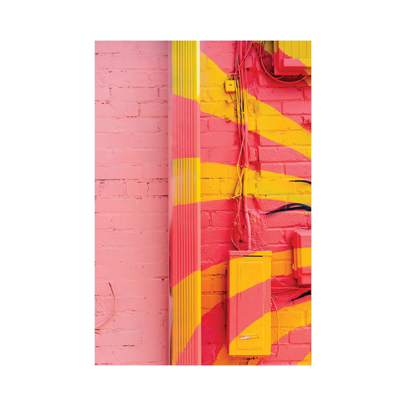 Pink And Yellow by Bethany Young - Print on Canvas, Wrapped Canvas, 30.48cm H x 20.32cm W x 1.91cm D
