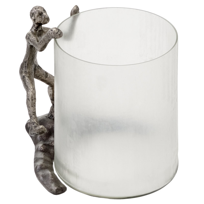 10" Silver Aluminum Tabletop Sculpture