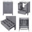 Meuble-lavabo gris 48 po avec deux lavabos en céramique, armoire de rangement et portes à fermeture en douceur-2105268835