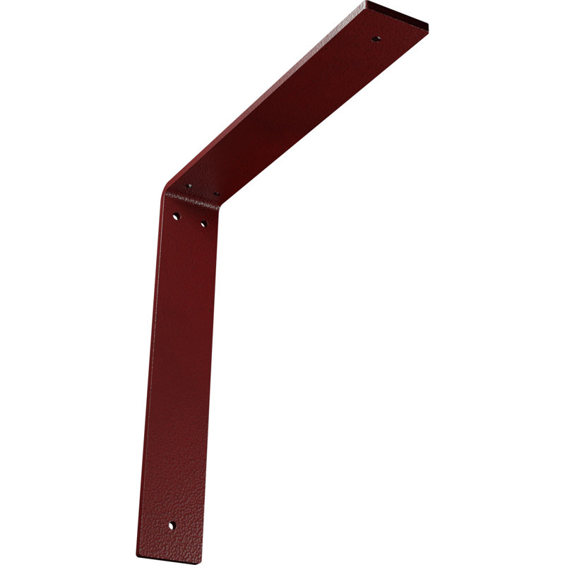 Support en acier Hamilton, H 12 po x l 2 po x P 12 po, Rouge vif martelé