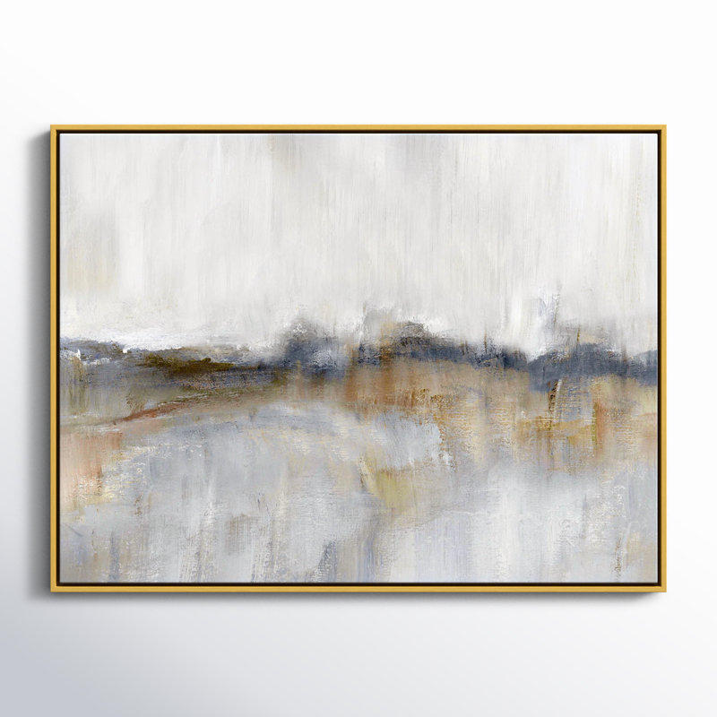 Autumnal Tide by Nan - Floater Frame Print on Canvas, Gold, 31.5" H x 41.5" W