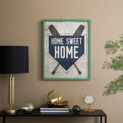 Home Sweet Home Base Framed Print - Solid Wood