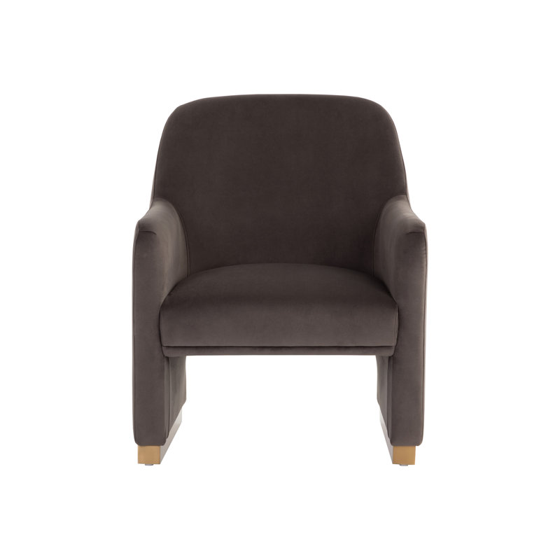 Lounge Chair, Gray Polyester
