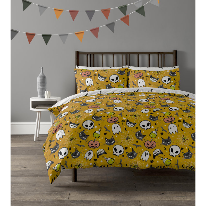 Ashtyn Cotton Blend Duvet Cover Set with Pillowcases Included, Single Duvet Cover Set + 1 Standard Pillowcases
