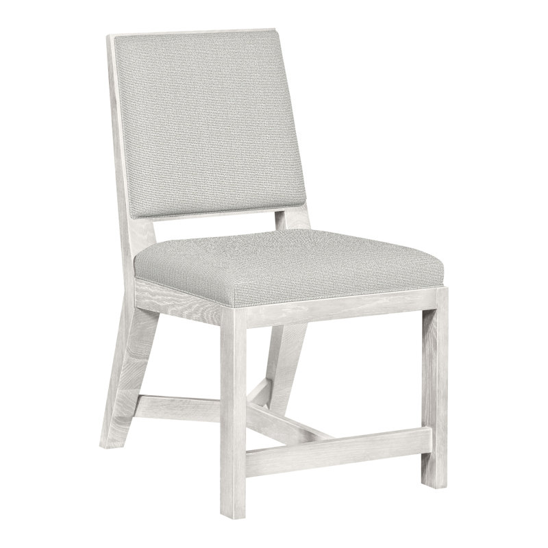 Thom Filicia Home Upholstered Back Side Chair, Callaloo Cotton, Casa Blanca