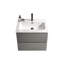 Meuble-lavabo mural 24 po avec lavabo en céramique et un trou de robinet, grand meuble-lavabo flottant avec rangement pour salle de bain moderne, pré-assemblé-1045570671-1045570657