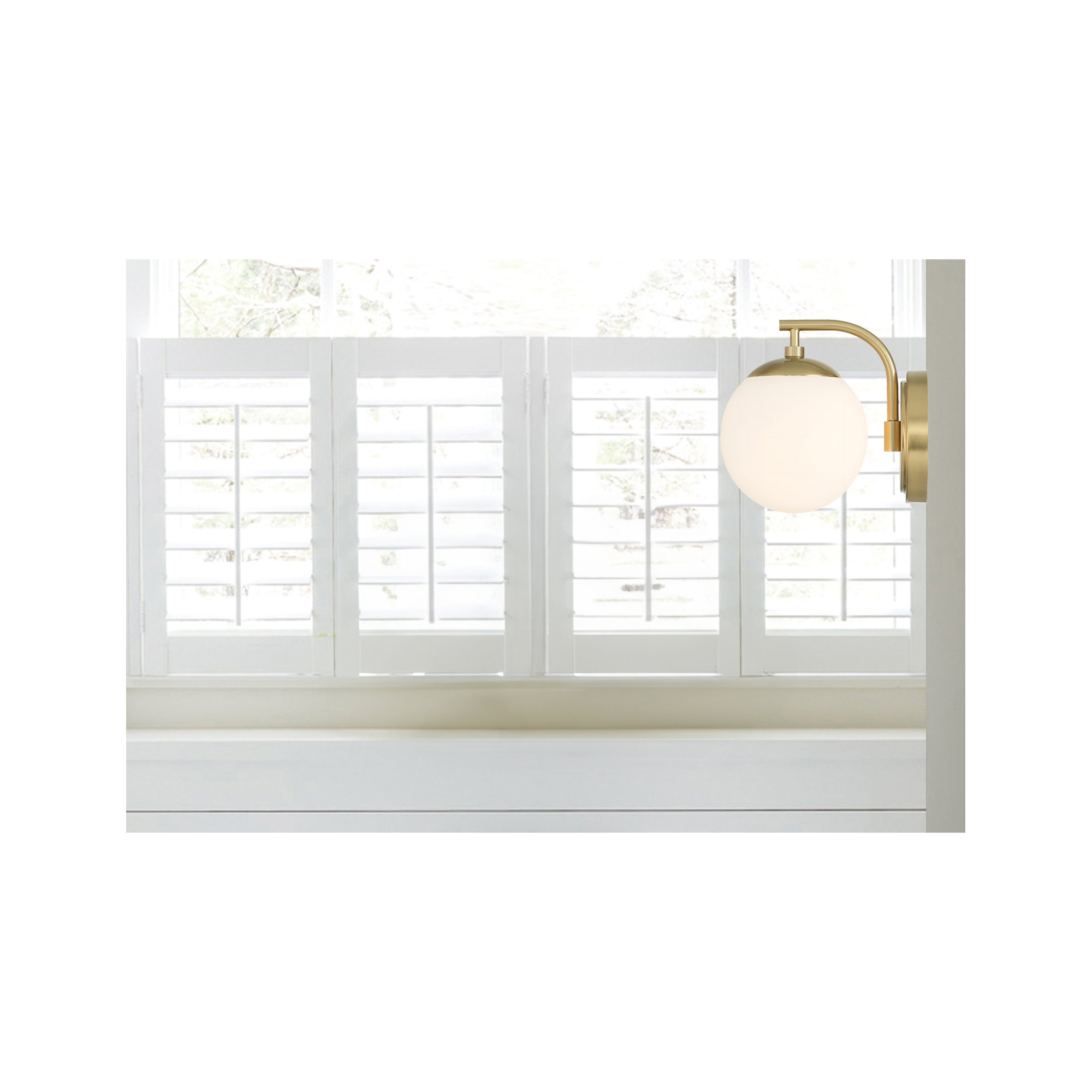 Mystic Single Frosted Dimmable Vanity Light