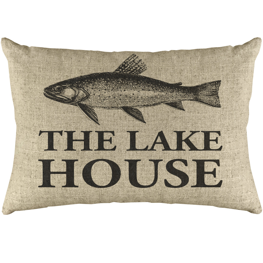 the Lake House Linen Lumbar Pillow TheWatsonShop