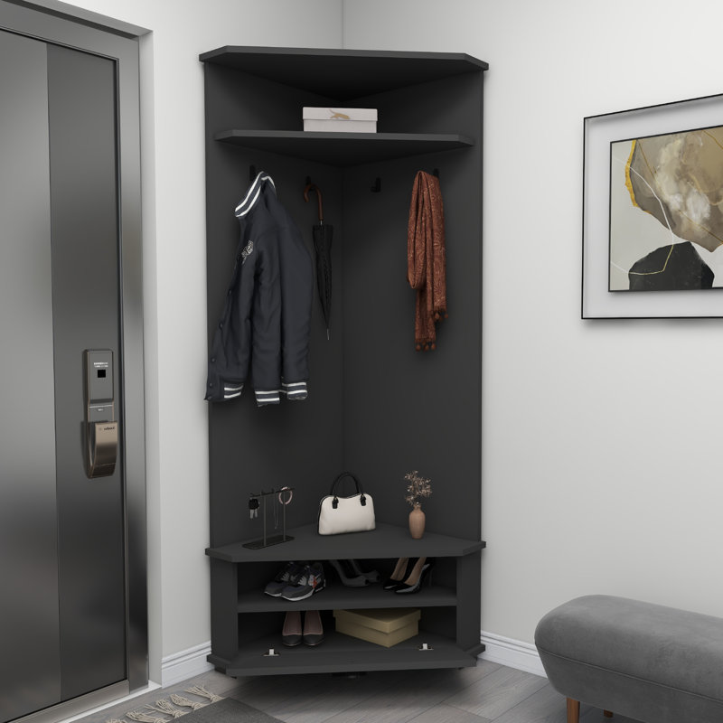 Shoe Storage Hall Tree Lacynda, Anthracite