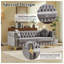 Élégant ensemble de canapé Chesterfield en velours gris avec capitonnage à boutons profonds, accents en cuivre et pieds en métal doré - Mobilier de salon moderne et luxueux-1727984472