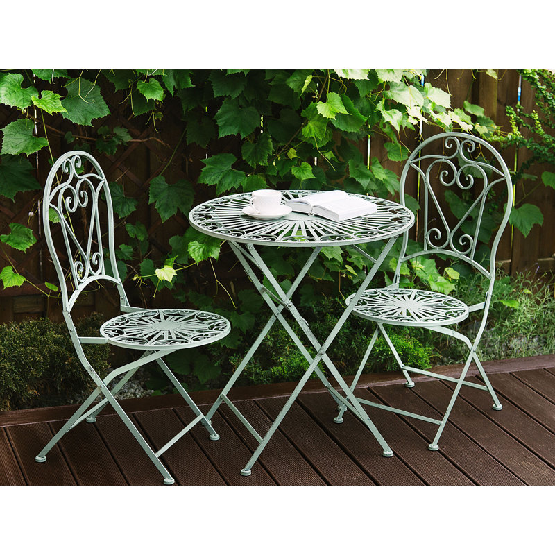 Cotto 2 - Person Metal Patio Dining Set with Round Table