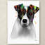 « jack russel terrier », reproduction d’art sur toile tendue-15721763