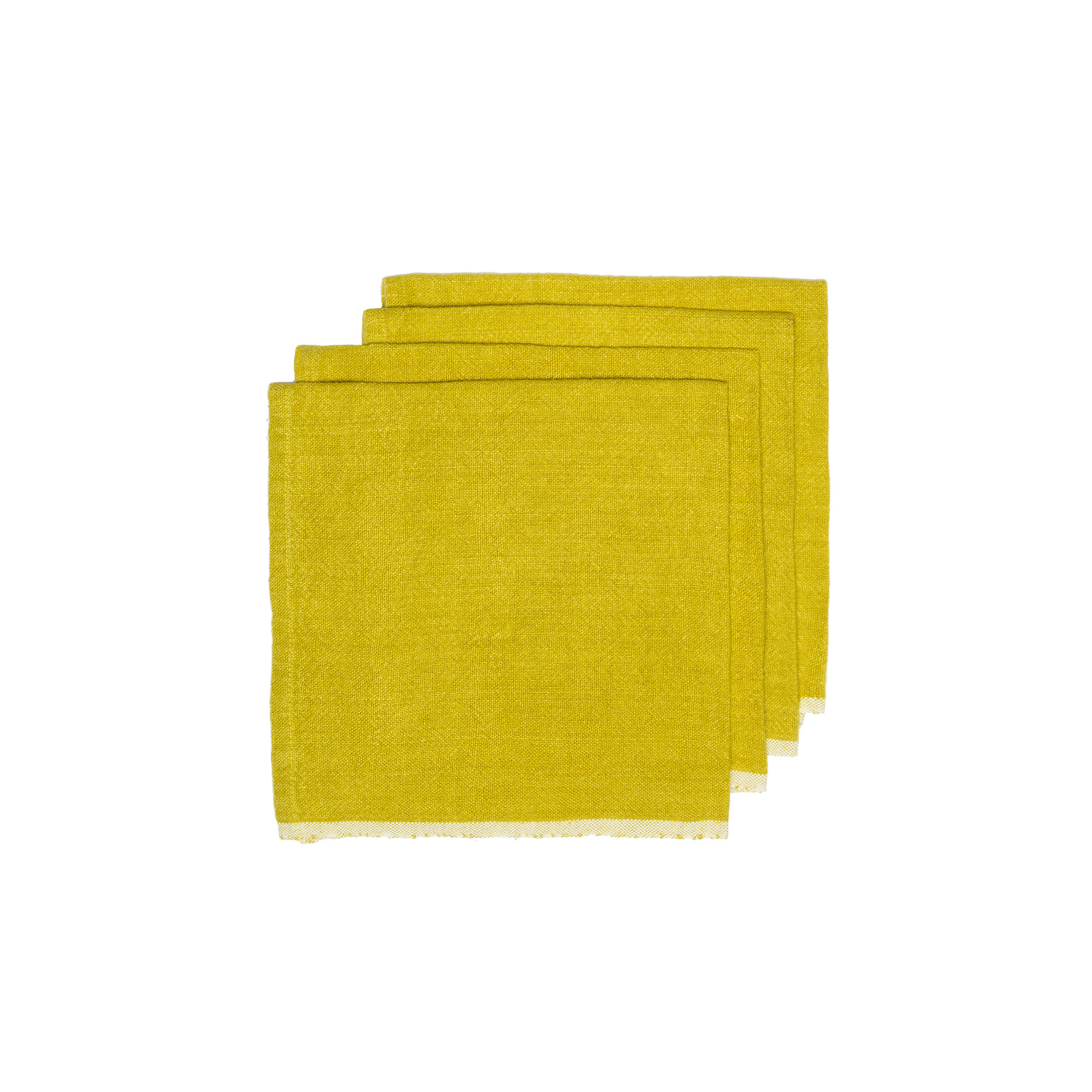 Soren Steel 20" Linen Napkin, Lime