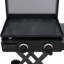 Charbroil Performance Series 22" Folding Cart 2-Burner Portable Flat Top Gas Griddle, Black