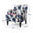Lofties Contemporary Polyester Armchair with Solid Birch Wood Frame, Plush Cushions, Nailhead Trim, and Button-Tufted Diamond Detailing-216754989