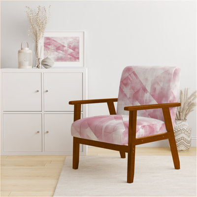 Chaise rembourrée abstraite moderne transitionnelle - fauteuil Blush Grid II