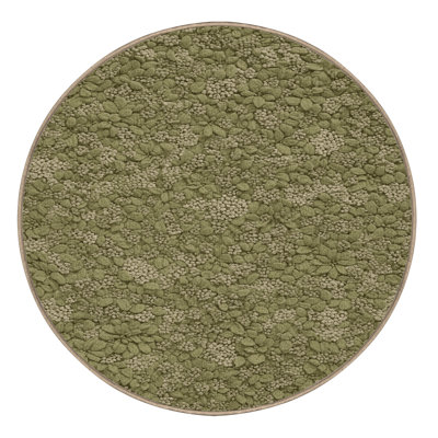 Tapis botanique brun lavable à la machine