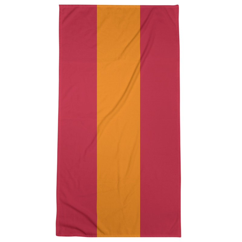 Microfiber Bath Towel, Tennessee Red Football Blood Red/Orange
